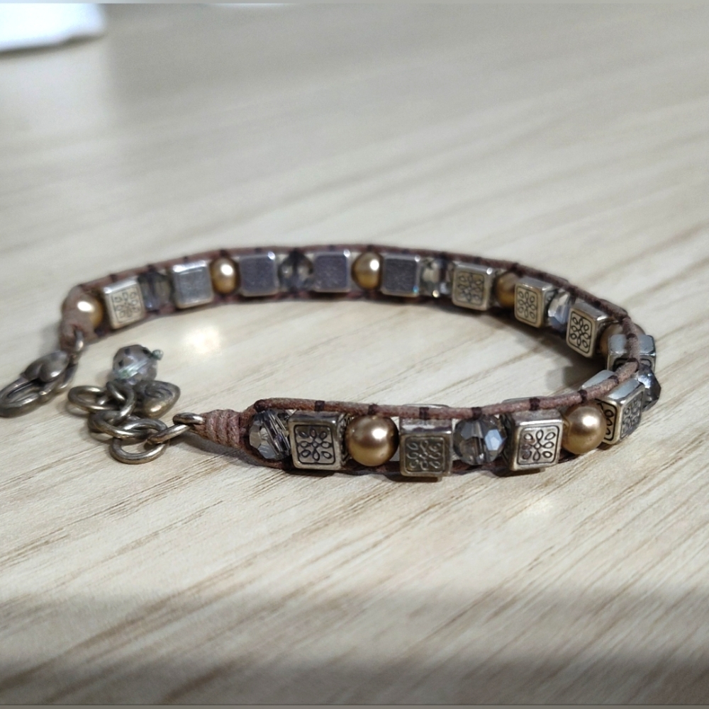 BRIGHTON Sedona Brown Corded Bead Bracelet